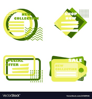 Minimal brochure templates with elements on whte vector image