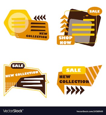 Minimal brochure templates with elements on whte vector image