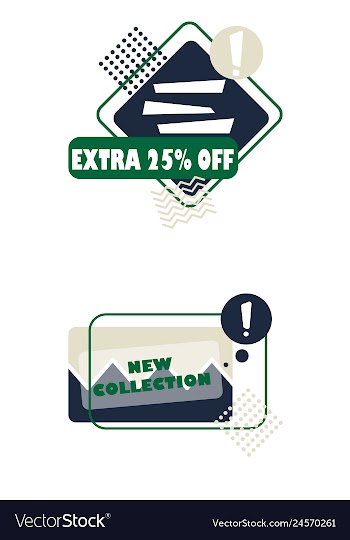Minimal brochure templates with elements on whte vector image