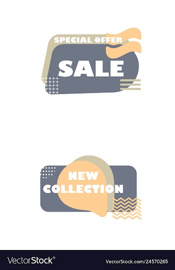 Minimal brochure templates with elements on whte vector image