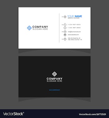 minimal business card design template