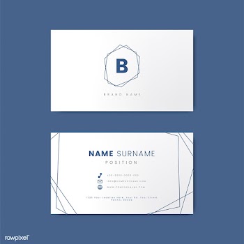 Minimal business card design with geometric s.. | Free stock vector - 488971