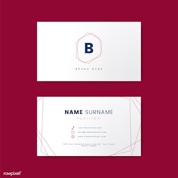 Minimal business card design with geometric s.. | Free stock vector - 489006