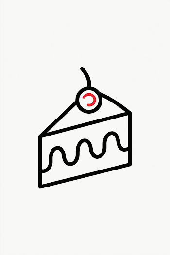 Minimal Cake Logo Design
