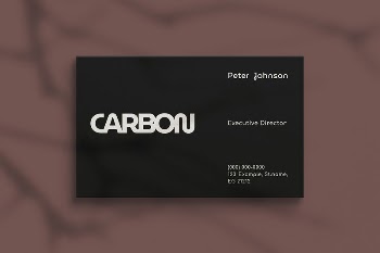 Minimal carbon business card, corporate | Free Photo - rawpixel
