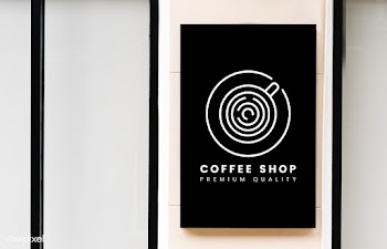 Minimal coffee shop sign mockup | Free stock psd mockup - 534731