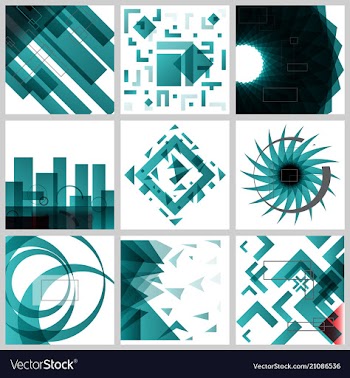 Minimal covers design colorful halftone gradients vector image