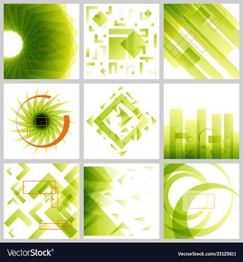 Minimal covers design colorful halftone gradients vector image