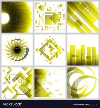 Minimal covers design colorful halftone gradients vector image