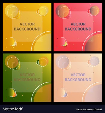 Minimal covers design colorful halftone gradients vector image