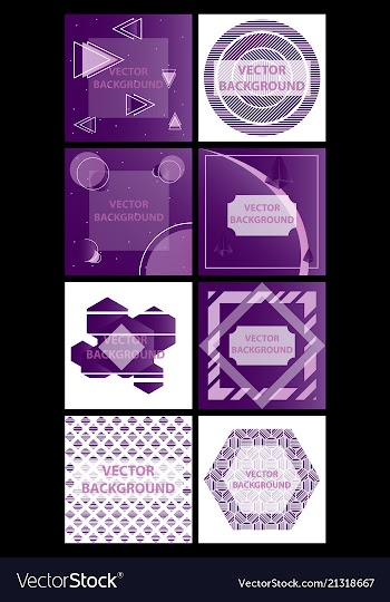 Minimal covers design colorful halftone gradients vector image