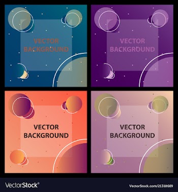 Minimal covers design colorful halftone gradients vector image