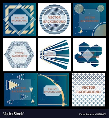 Minimal covers design colorful halftone gradients vector image