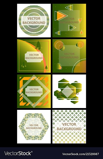 Minimal covers design colorful halftone gradients vector image