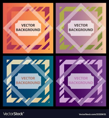Minimal covers design colorful halftone gradients vector image