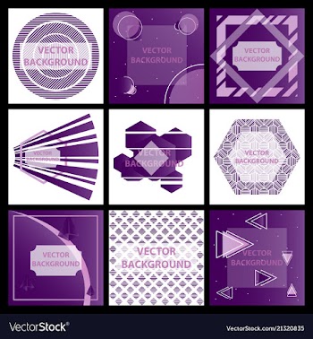 Minimal covers design colorful halftone gradients vector image