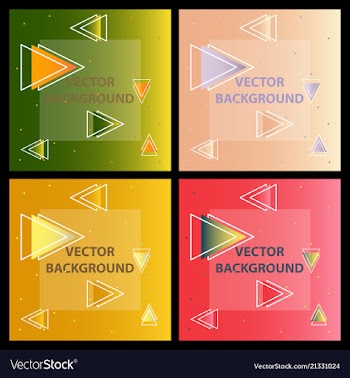 Minimal covers design colorful halftone gradients vector image