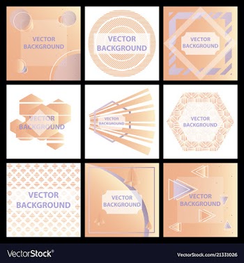 Minimal covers design colorful halftone gradients vector image
