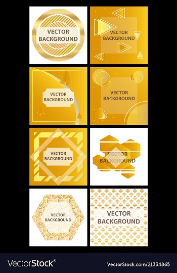 Minimal covers design colorful halftone gradients vector image