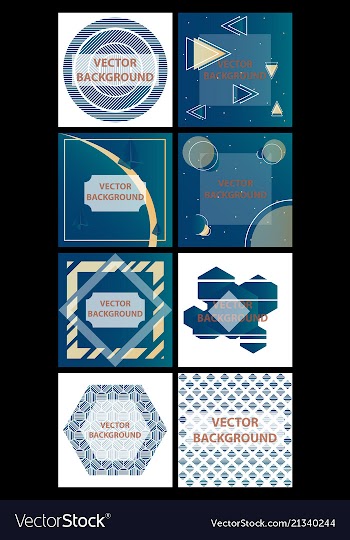 Minimal covers design colorful halftone gradients vector image