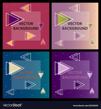 Minimal covers design colorful halftone gradients vector image