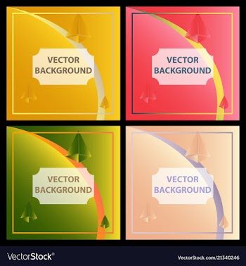 Minimal covers design colorful halftone gradients vector image