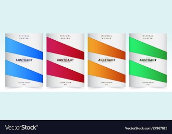 Minimal covers design vector image