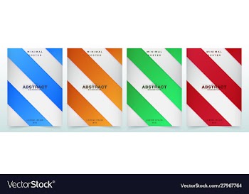 Minimal covers design vector image