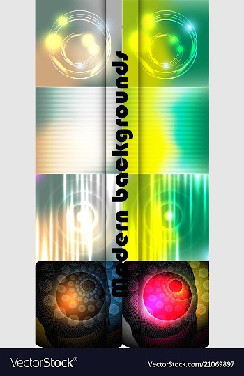 Minimal covers set trendy multicolored modern vector image