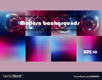 Minimal covers set trendy multicolored modern vector image