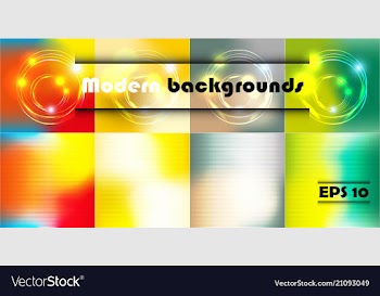 Minimal covers set trendy multicolored modern vector image