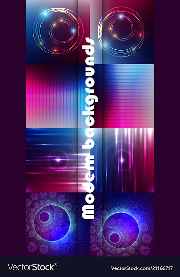 Minimal covers set trendy multicolored modern vector image