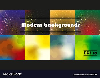 Minimal covers set trendy multicolored modern vector image