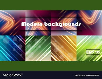 Minimal covers set trendy multicolored modern vector image