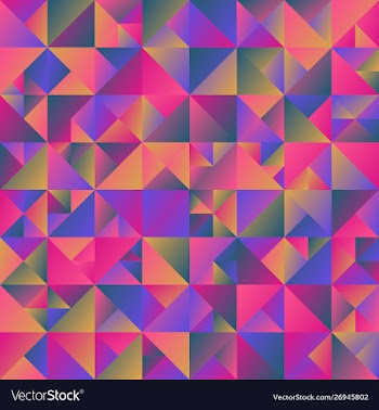 Minimal dynamic geometric gradient mosaic vector image