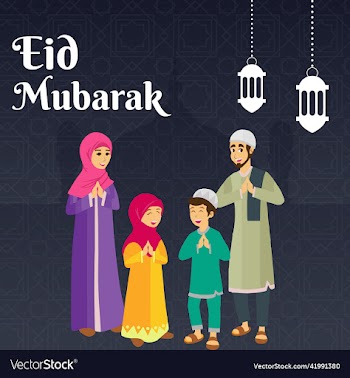 minimal eid mubarak social media post