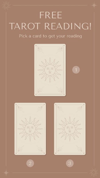 Minimal facebook story template, tarot | Free Vector Template - rawpixel