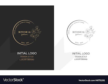 minimal feminine botanical floral branch and logo