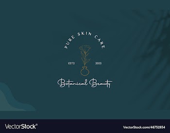 minimal feminine botanical floral branch and logo