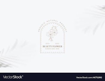 minimal feminine botanical floral branch and logo