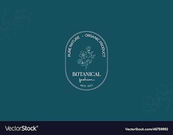 minimal feminine botanical floral branch and logo