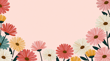 Minimal Floral Spring Background