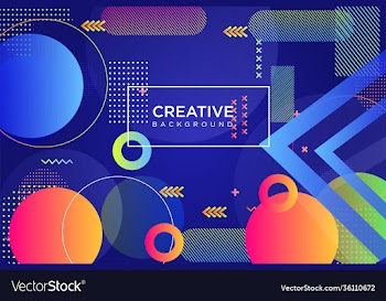 minimal geometric background colorful halftone