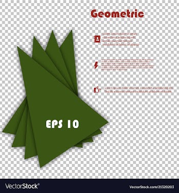 Minimal geometric covers design geometric vector image
