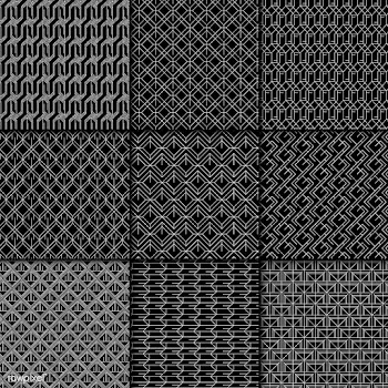 Minimal geometric pattern collection | Free stock vector - 544384