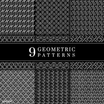 Minimal geometric pattern collection | Free stock vector - 544388