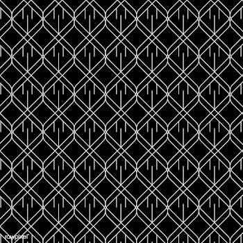 Minimal geometric pattern in black and white | Free stock vector - 544336