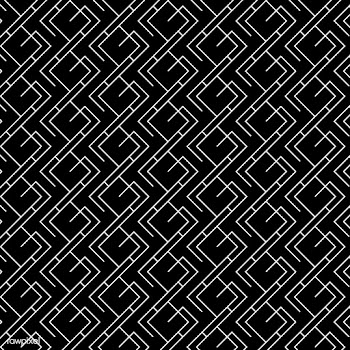 Minimal geometric pattern in black and white | Free stock vector - 544367