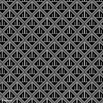 Minimal geometric pattern in black and white | Free stock vector - 544371