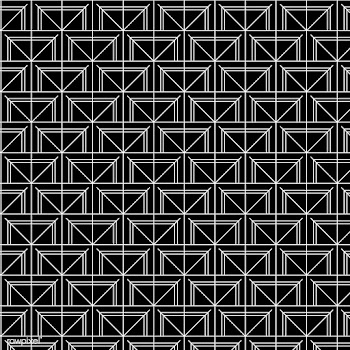 Minimal geometric pattern in black and white | Free stock vector - 544397